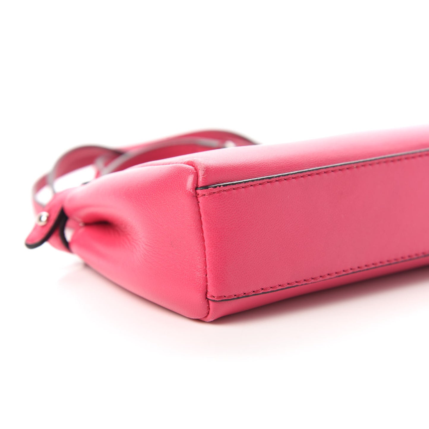 Shiny Nappa Micro Peekaboo Iconic Satchel Fuxia