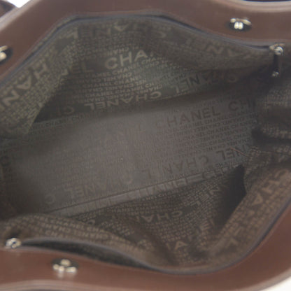Chanel Caviar Mademoiselle Lock Cerf Shopper Tote Brown 7 of 8