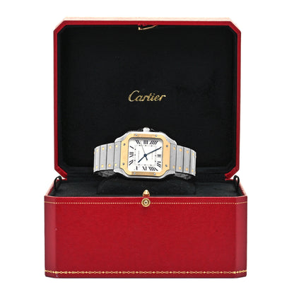Cartier Stainless Steel 18K Yellow Gold 39.8mm Santos De Cartier Automatic Watch 6 of 6