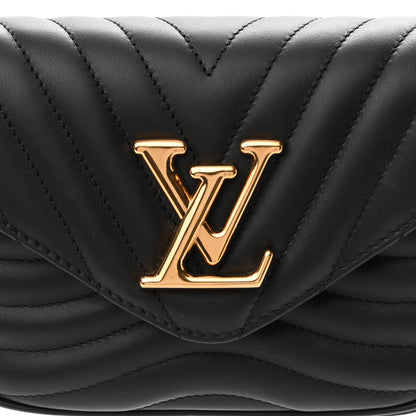 Louis Vuitton Calfskin New Wave Multi Pochette Black 7 of 9