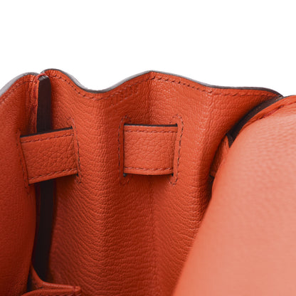 Hermes Togo Kelly Retourne 28 Orange Poppy 6 of 34