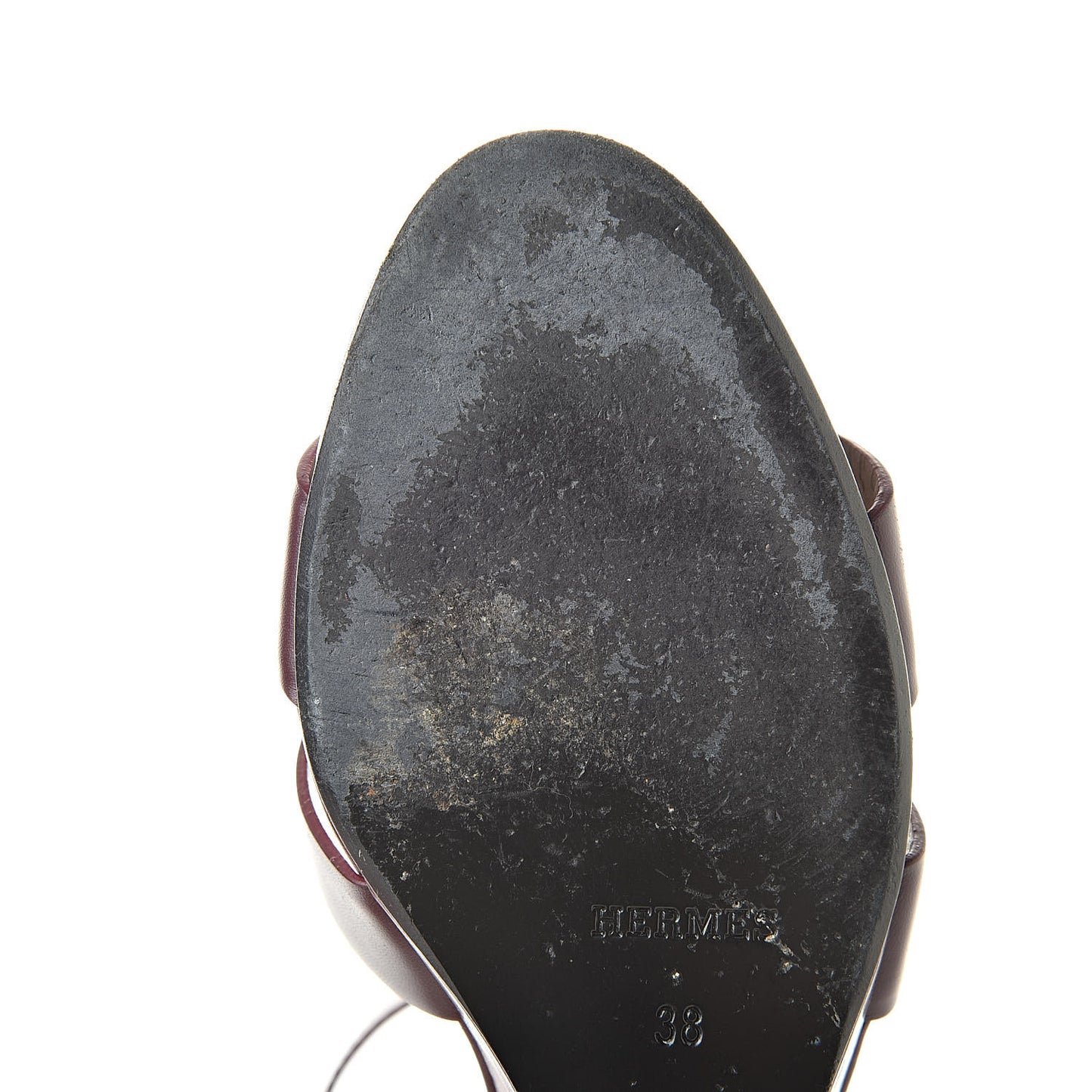 Calfskin Legend Wedge Sandals 38 Cassis