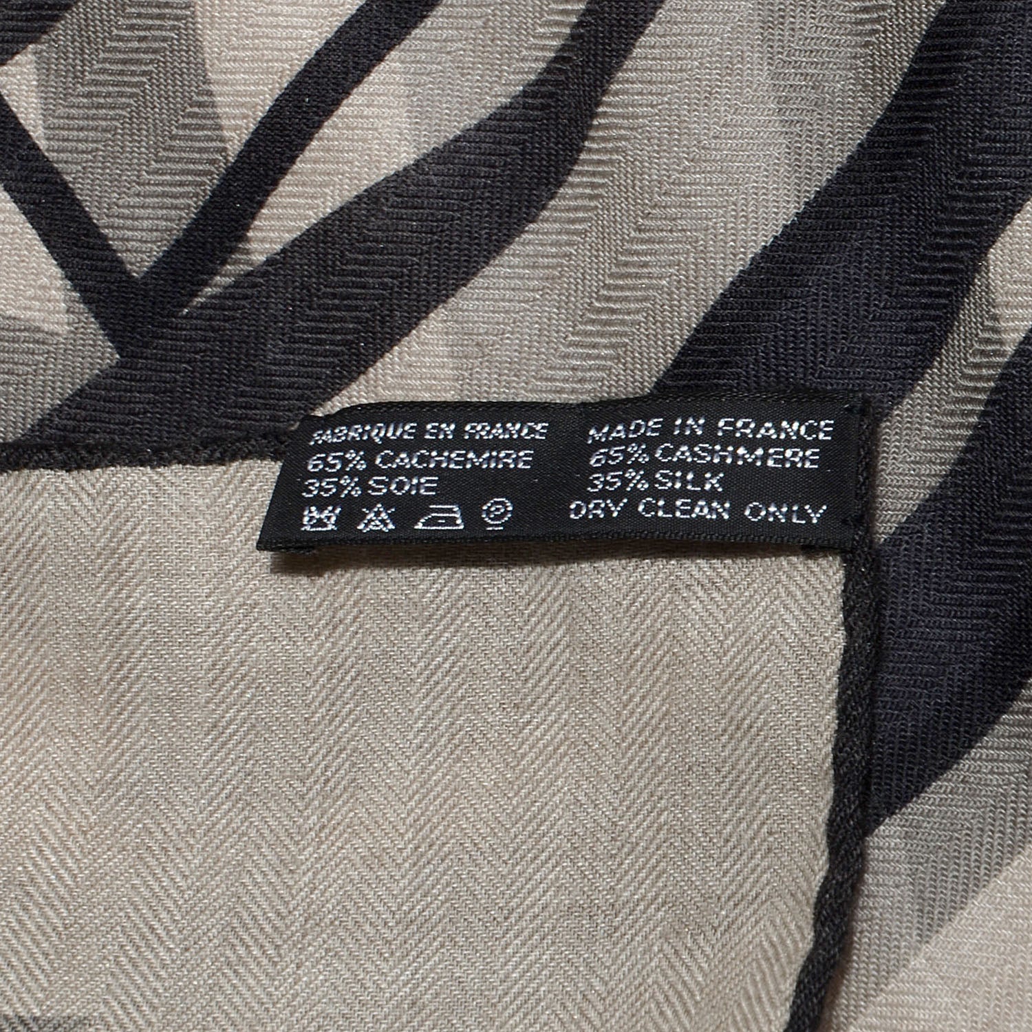 Hermes Cashmere Silk Quadridge Scarf 140 6 of 6