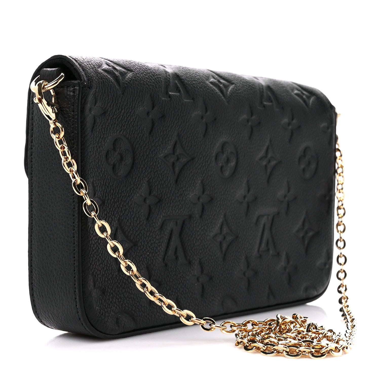 Louis Vuitton Empreinte Pochette Felicie Chain Wallet Black 4 of 12