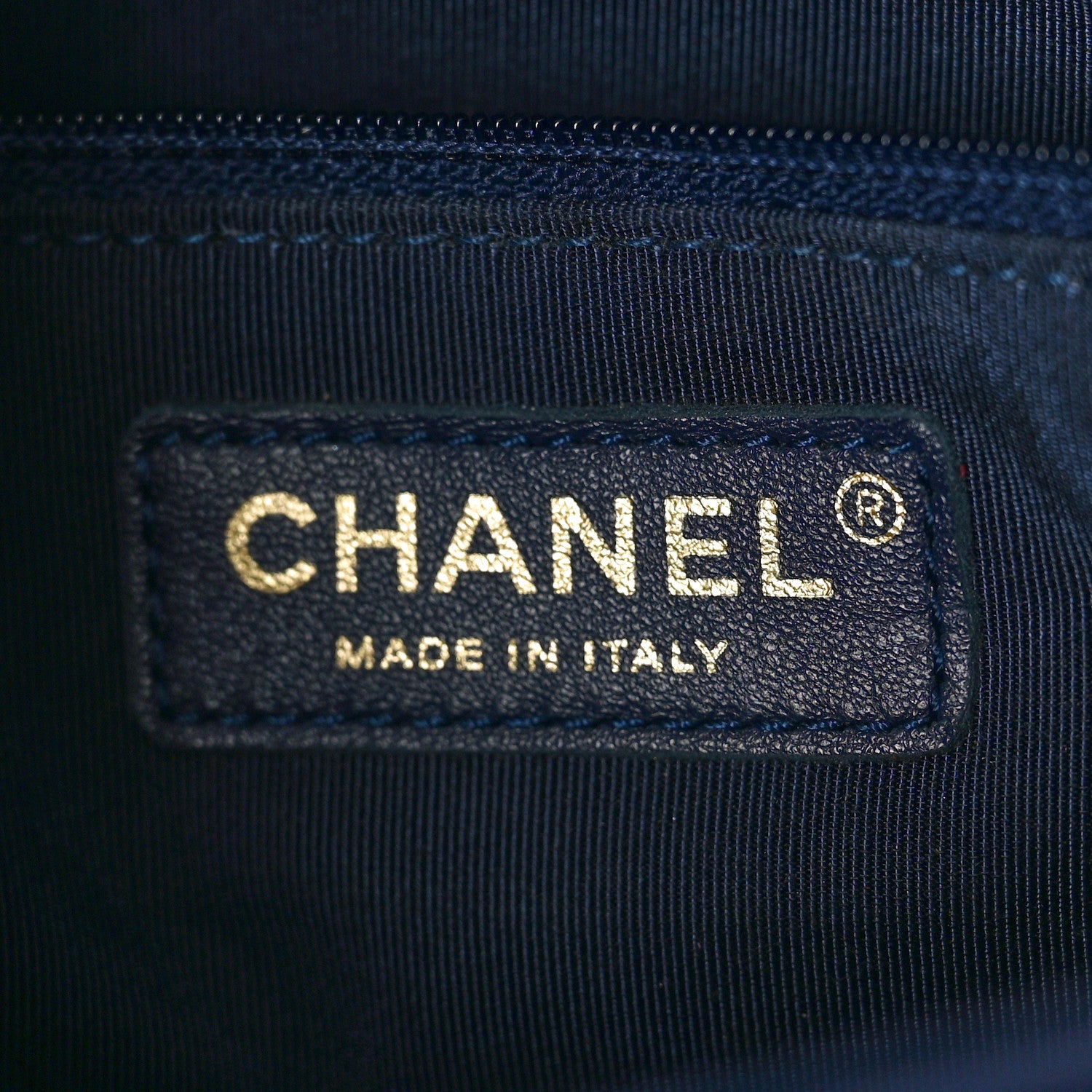 Chanel Lambskin Quilted Large CC Unchained Crossbody Navy 6 of 13