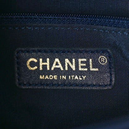 Chanel Lambskin Quilted Large CC Unchained Crossbody Navy 6 of 13