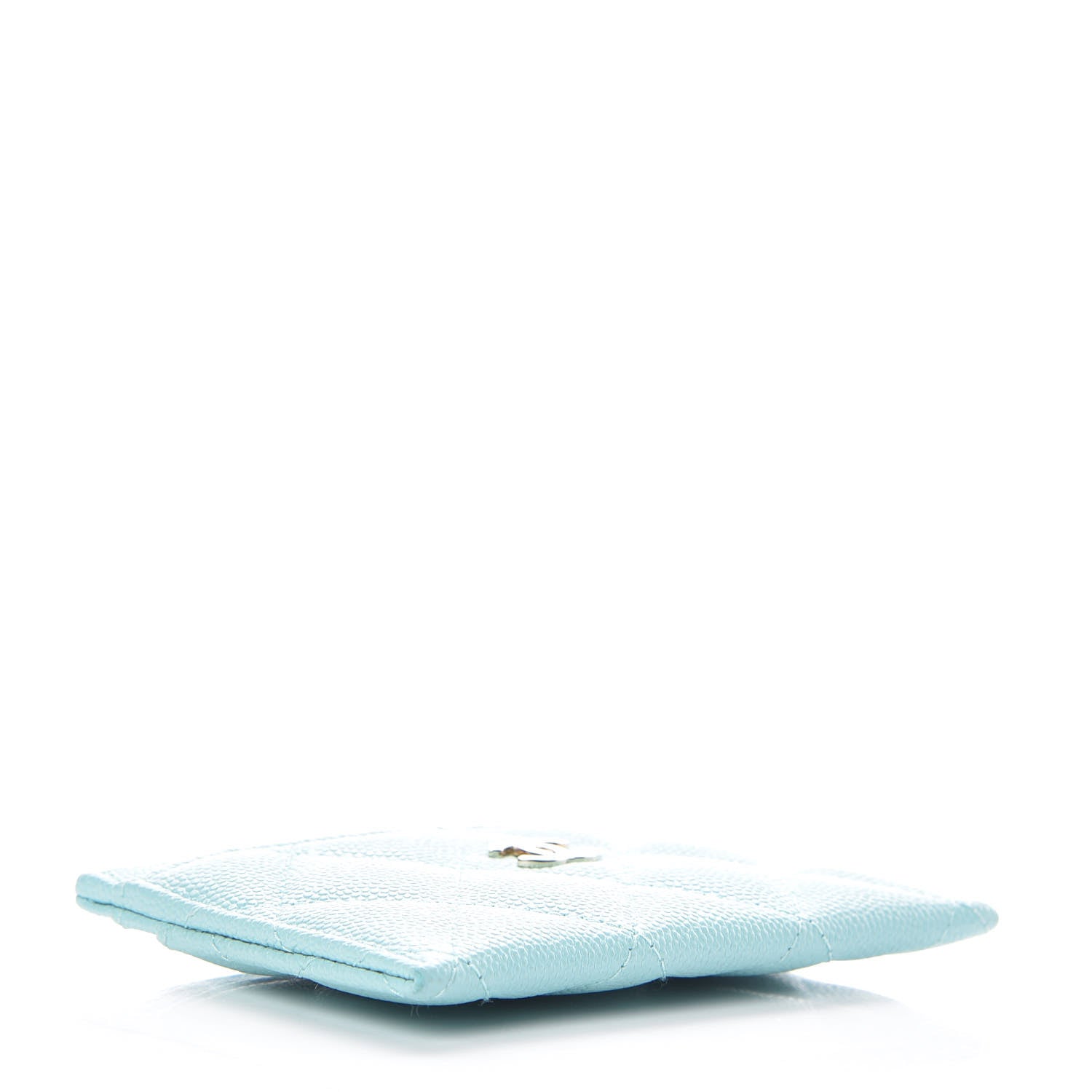 Chanel Caviar Quilted Card Holder Light Blue 4 of 11
