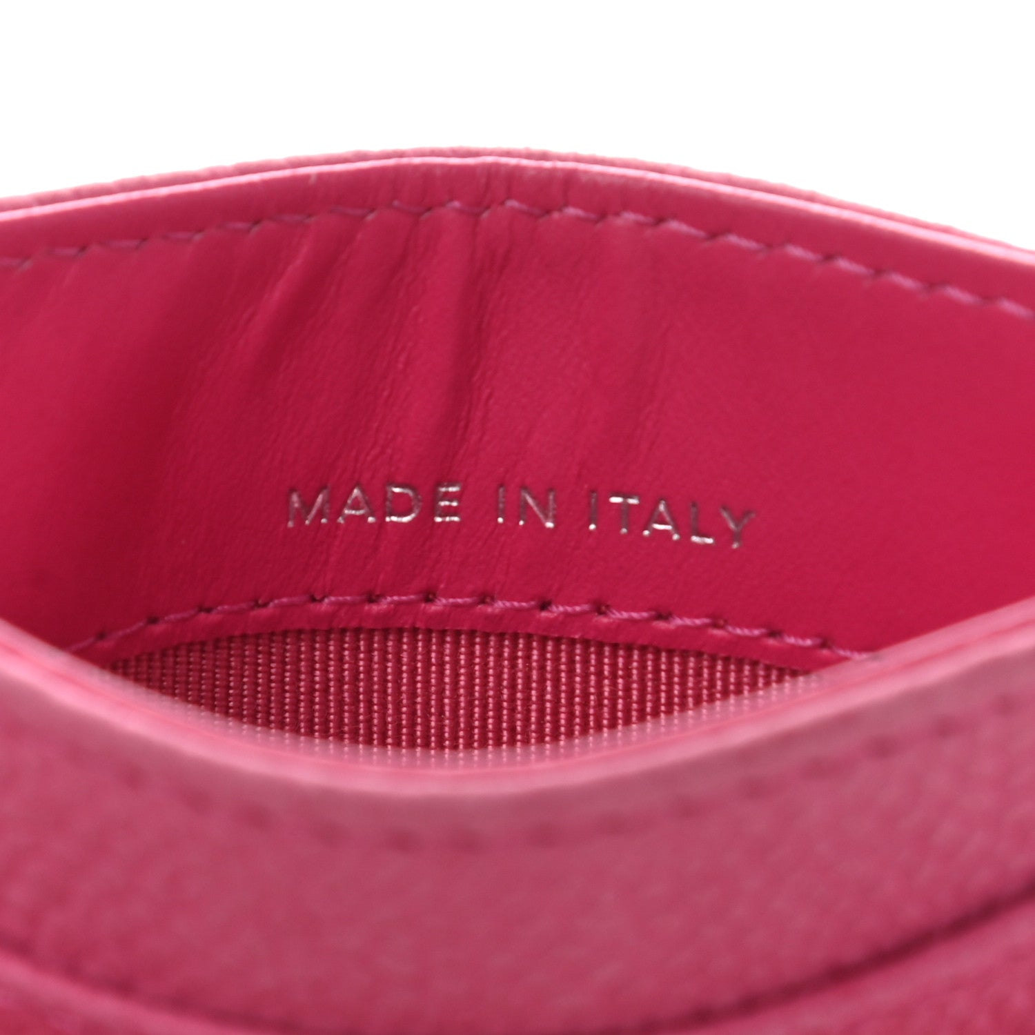Chanel Iridescent Caviar Quilted Card Holder Pink 8 of 12