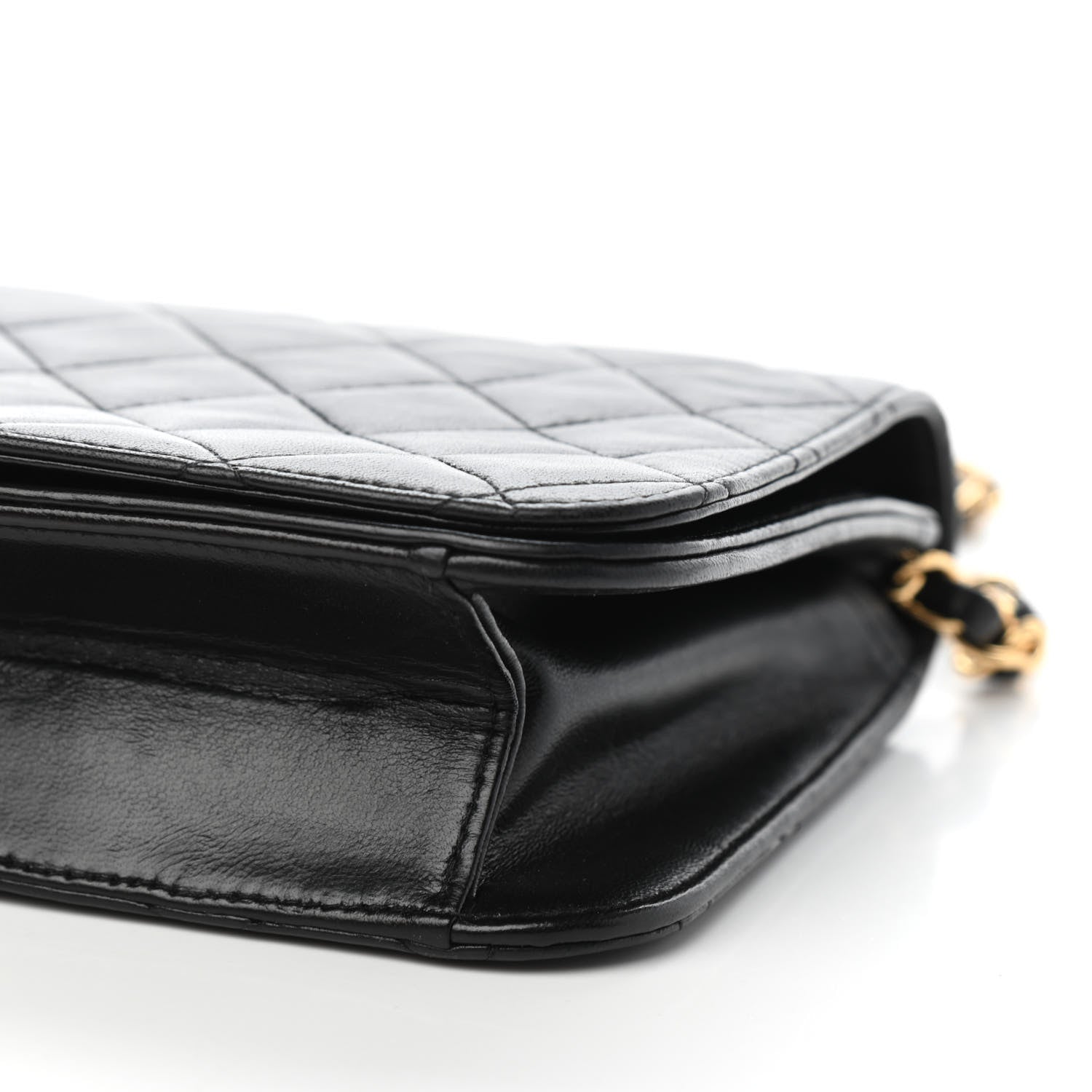 Chanel Lambskin Quilted Small Single Flap Black 10 of 12