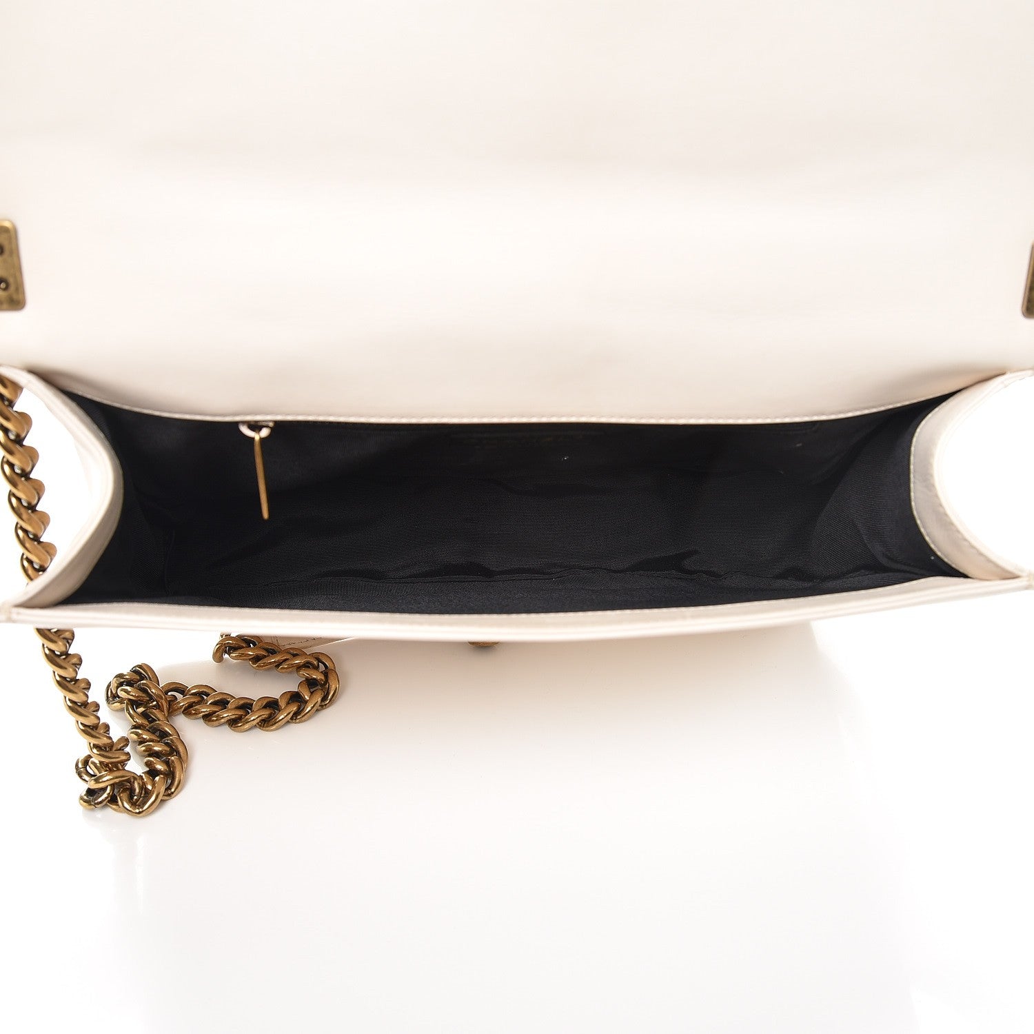 Chanel Glazed Calfskin Large Boy Flap Beige Clair 6 of 17