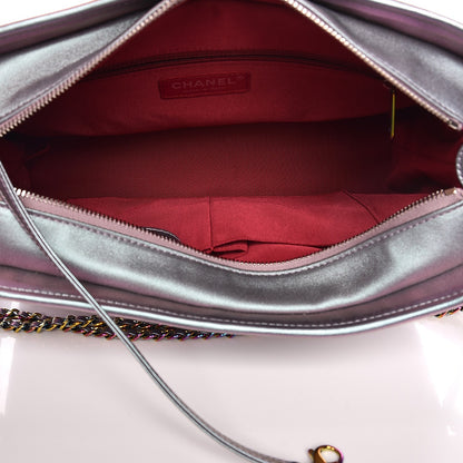 Chanel Iridescent Lambskin Calfskin Quilted Medium Gabrielle Hobo Light Purple 5 of 9