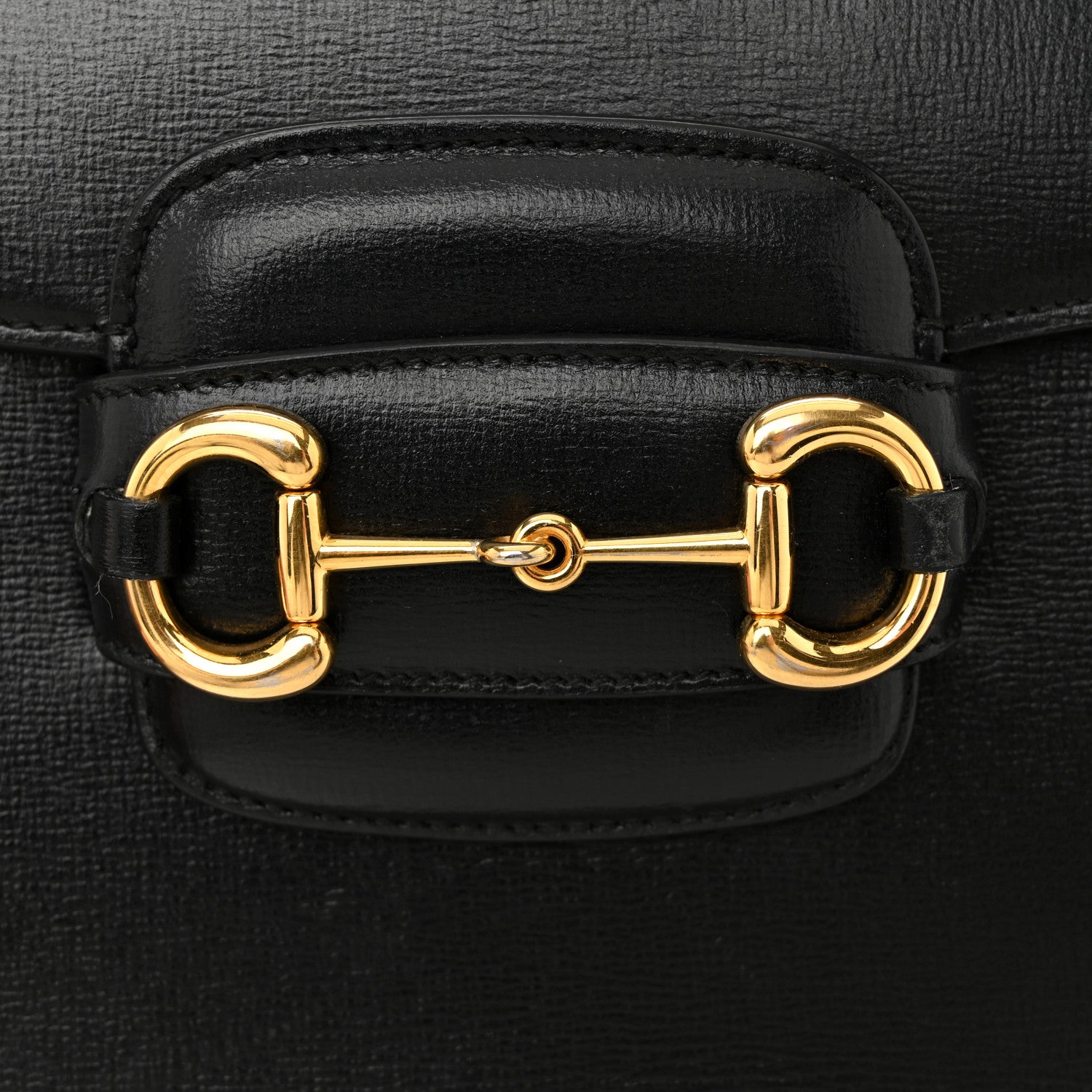 Gucci Azalea Calfskin Horsebit 1955 Shoulder Bag Black 12 of 16