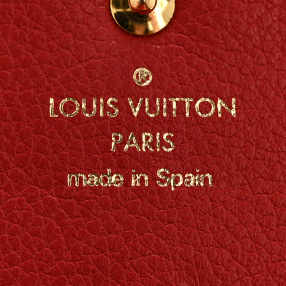 Louis Vuitton Empreinte Bloom Flower Emilie Wallet Marine Rouge 6 of 9