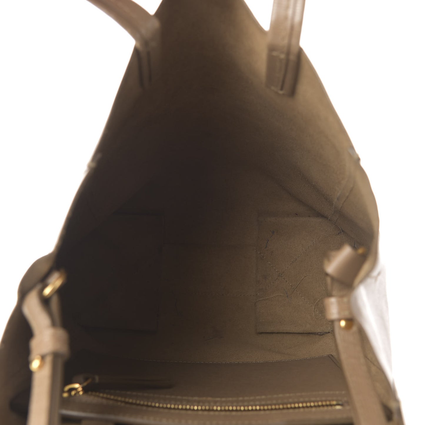 Liege Calfskin Small Vertical Cabas Taupe