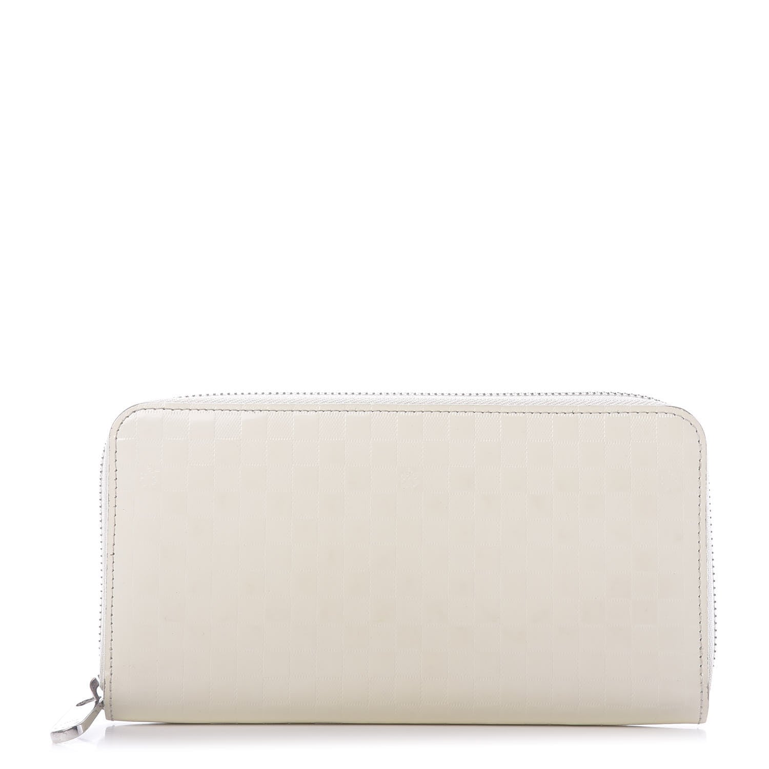 Louis Vuitton Shiny Calfskin Damier Facette Zippy Wallet Creme 1 of 12