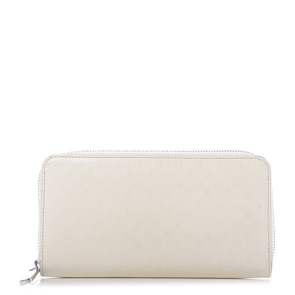 Louis Vuitton Shiny Calfskin Damier Facette Zippy Wallet Creme 1 of 12