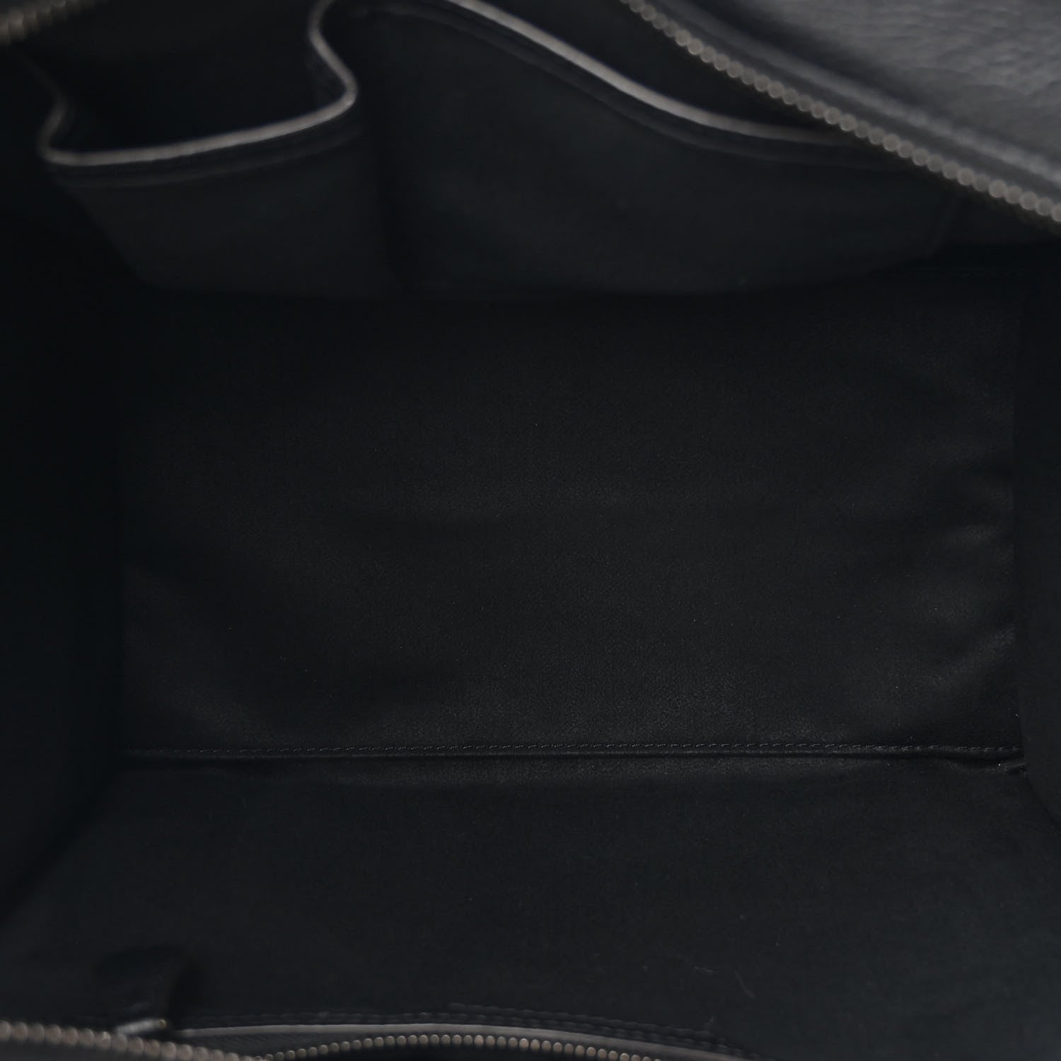 Celine Drummed Calfskin Mini Luggage Black 5 of 10