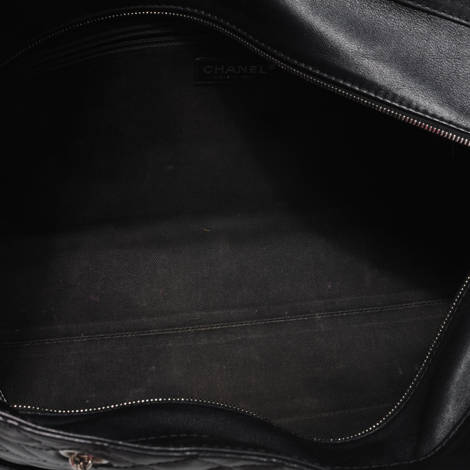 Chanel Calfskin Quilted In the Business Large Tote Black 5 of 7