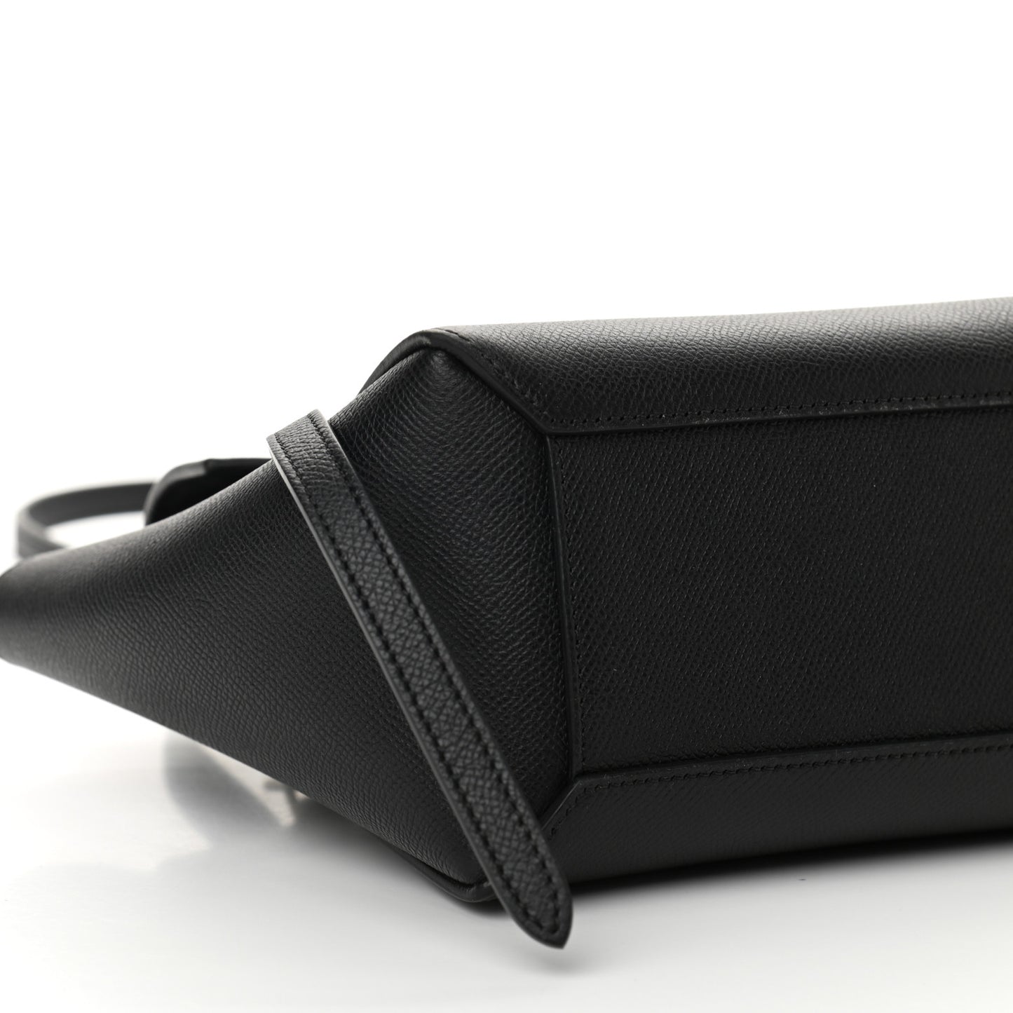 Grained Calfskin Nano Belt Bag Black
