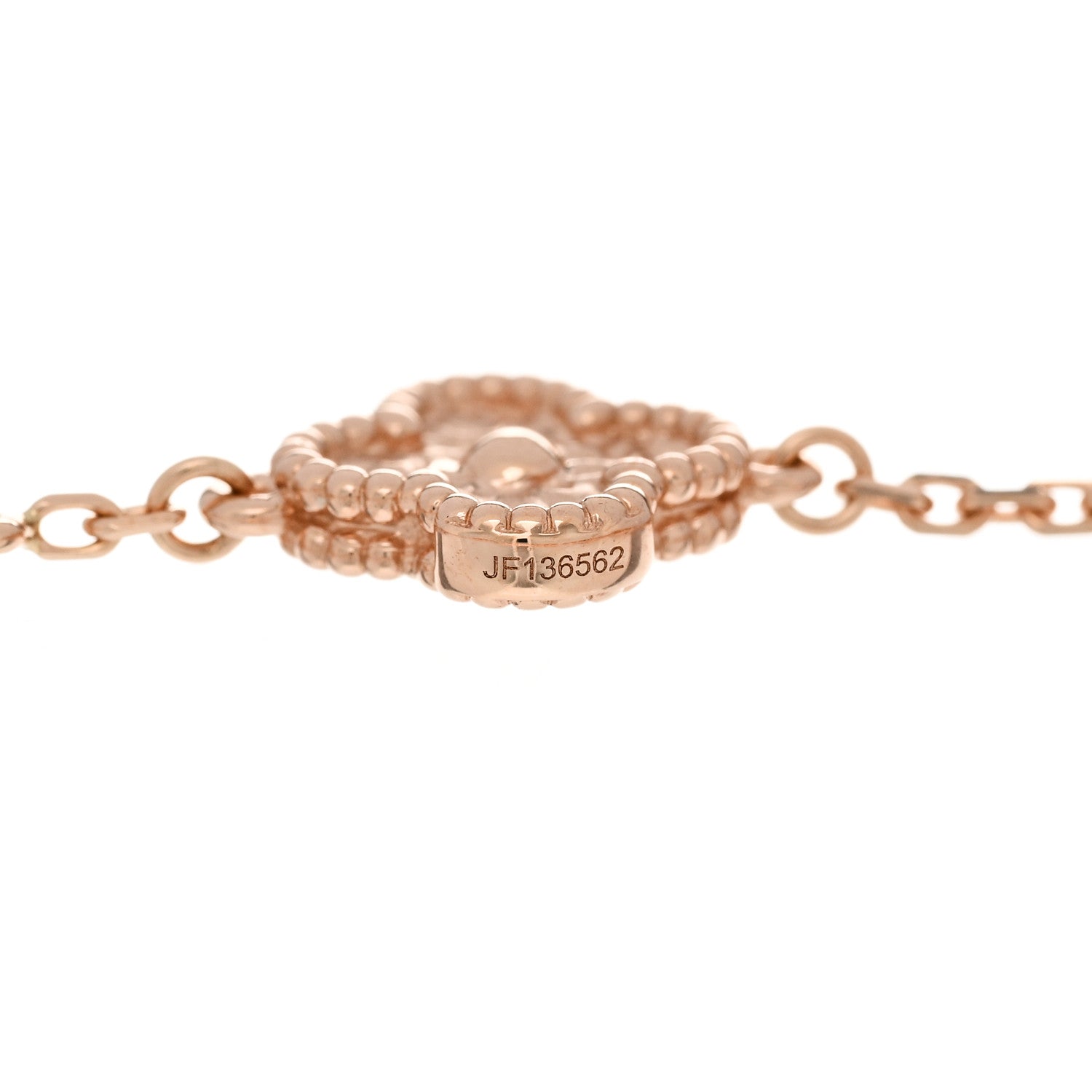 Van Cleef & Arpels 18K Rose Gold 6 Motifs Sweet Alhambra Bracelet 4 of 4
