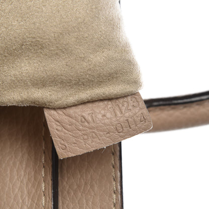 Celine Drummed Calfskin Micro Luggage Dune 8 of 10