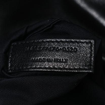 Saint Laurent Lambskin Quilted Small Loulou Puffer Monogram Chain Satchel Black 7 of 10