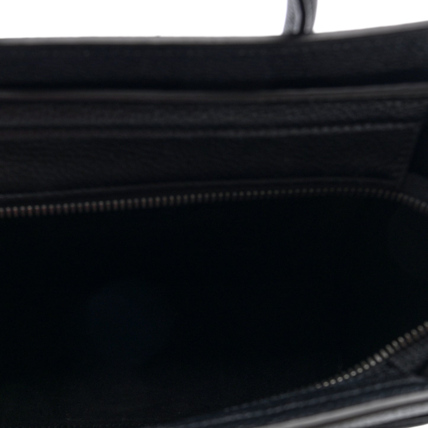 Drummed Calfskin Nano Luggage Black