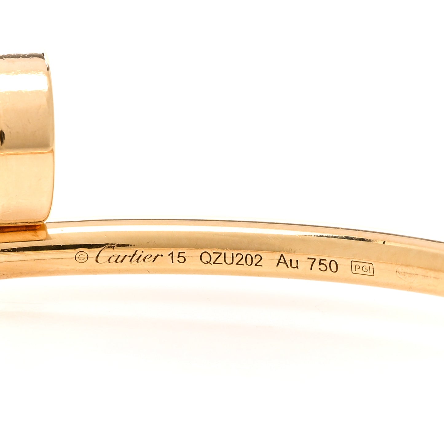 18K Yellow Gold Small Juste Un Clou Bracelet 15