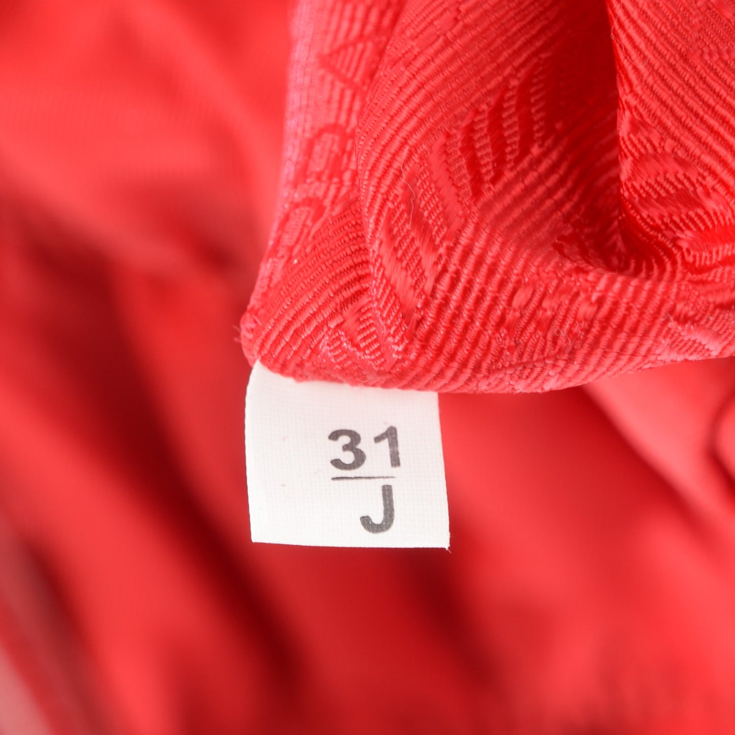 Tessuto Nylon Gaufre Tote Rosso