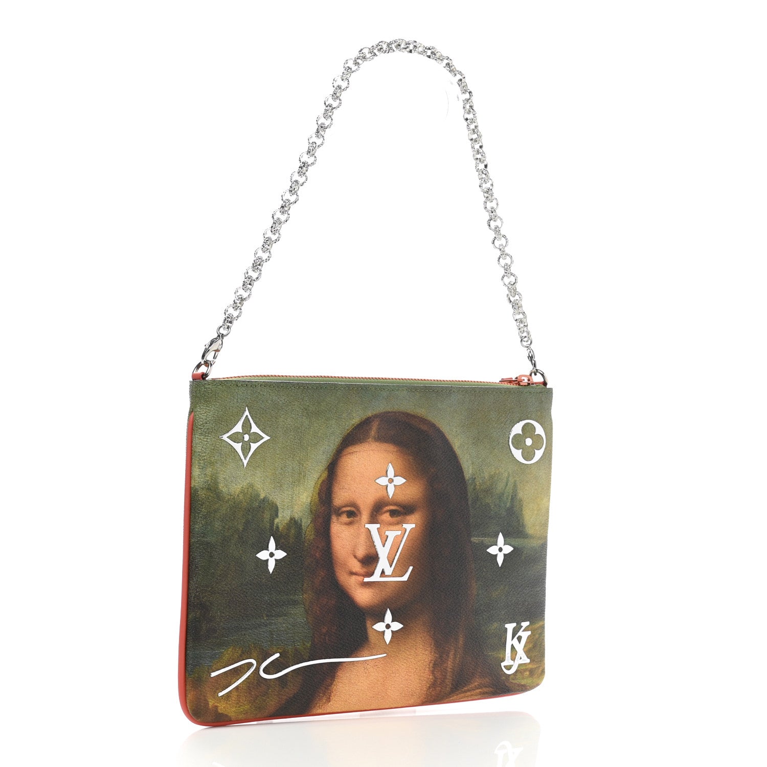 Louis Vuitton Masters Da Vinci Pochette Clutch Corail 2 of 7