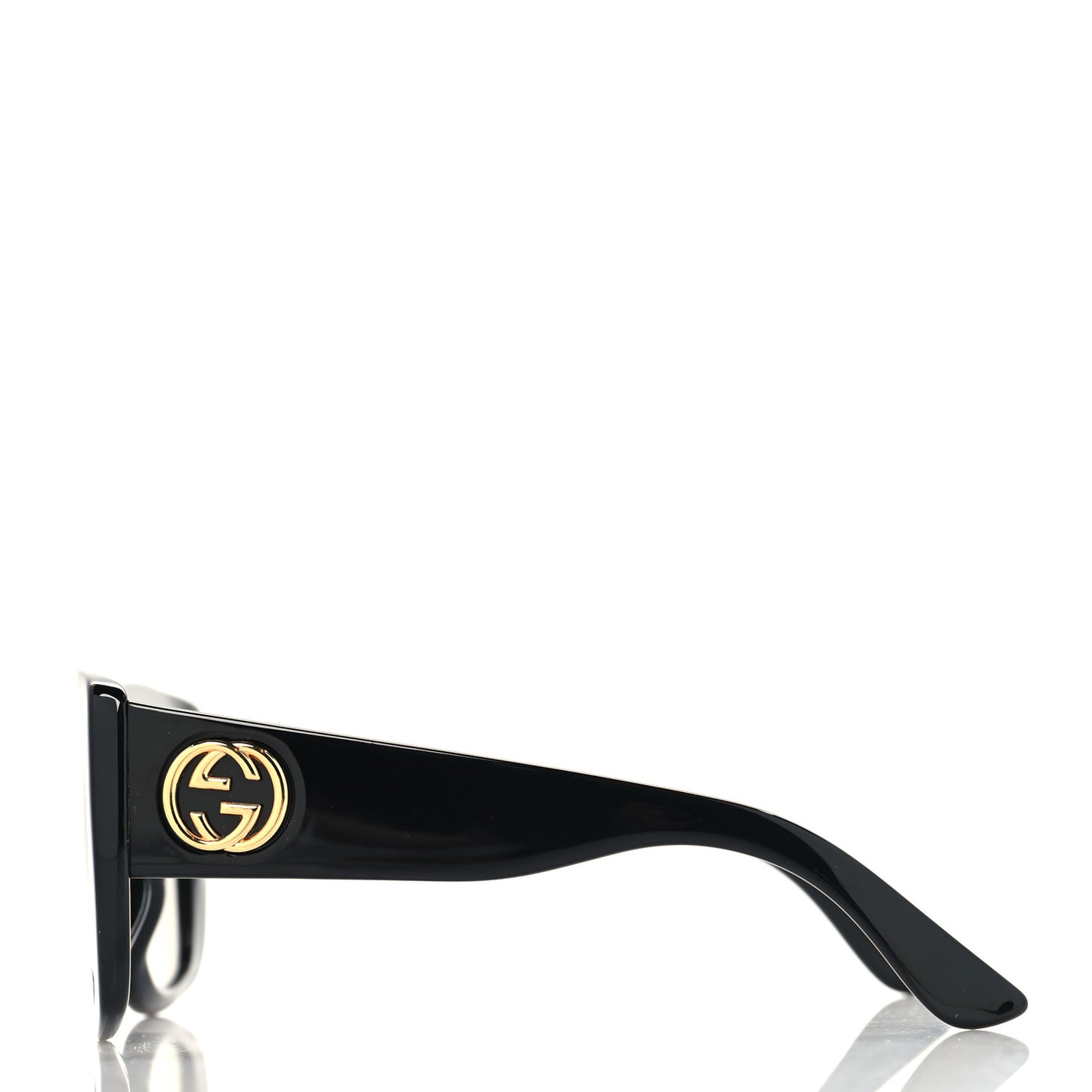Acetate Square Frame Sunglasses GG0141S Black