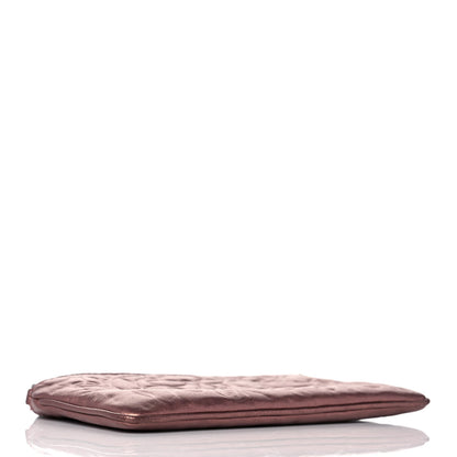 Chanel Metallic Lambskin Camellia Chain Pouch Pink 3 of 8