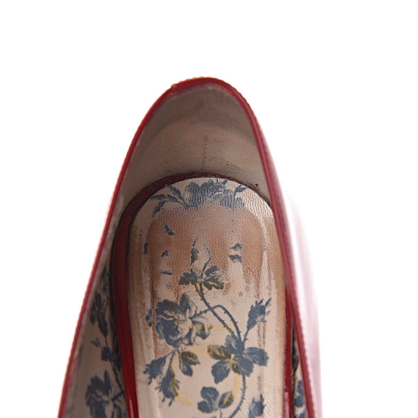 Vernice GG Victoire 55mm Loafer Pumps 39 Hibiscus Red