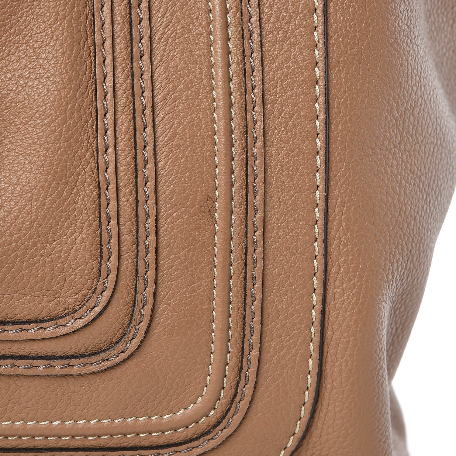 Chloe Calfskin Large New Marcie Tote Nut 9 of 9