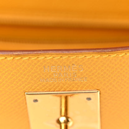 Hermes Courchevel Kelly Sellier 32 Jaune 6 of 12
