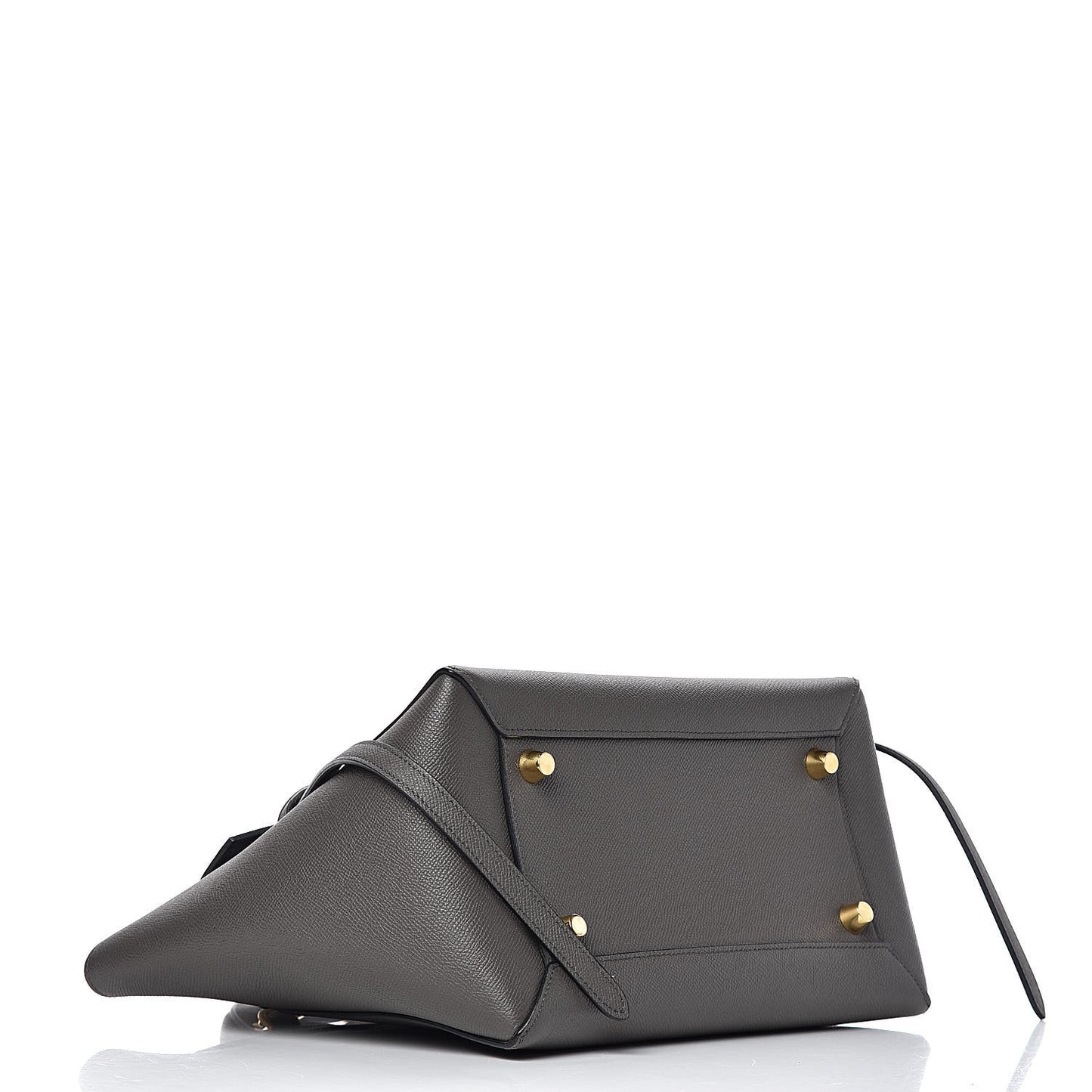 Drummed Calfskin Small Belt Bag Grey