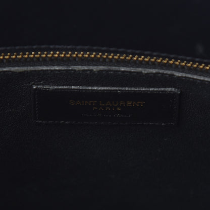 Saint Laurent Grained Calfskin Small Sac De Jour Black 6 of 13