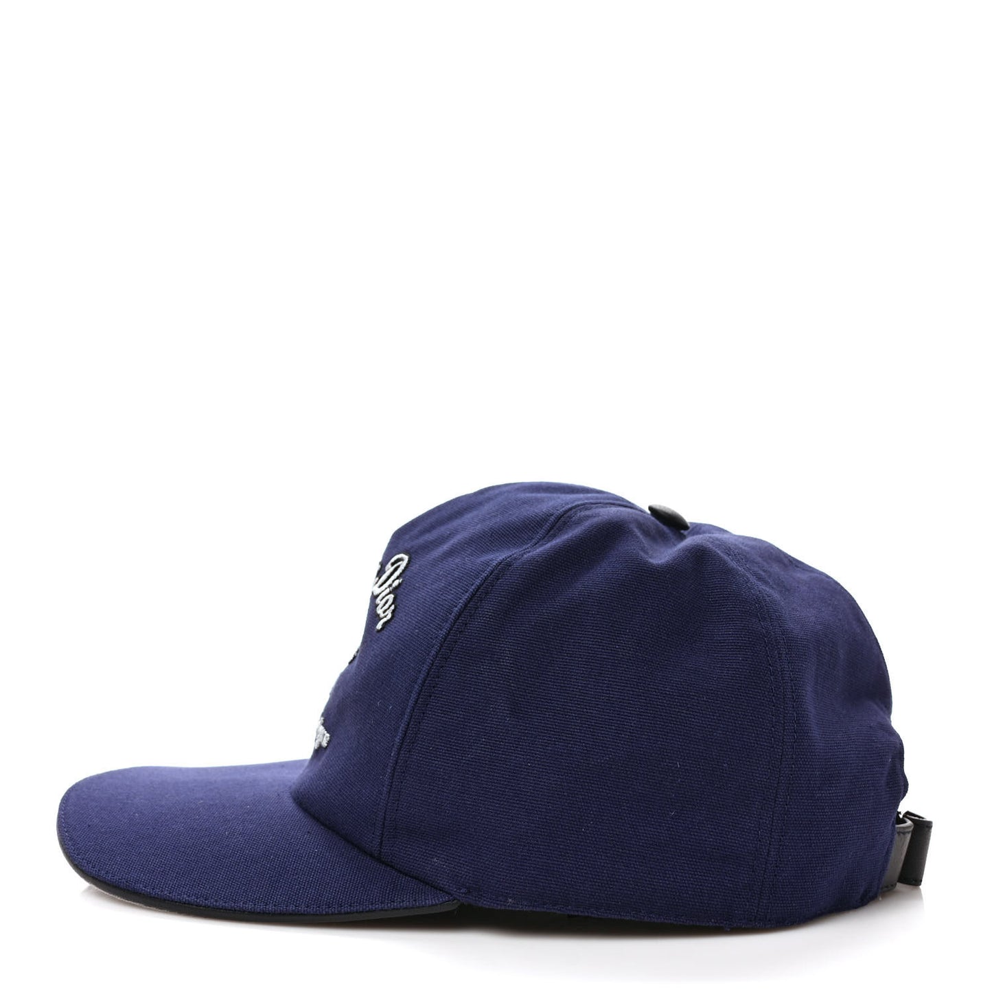 Cotton Woven Atelier Baseball Hat L Blue
