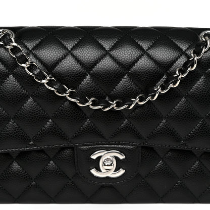Chanel Caviar Quilted Medium Double Flap Black 8 of 12