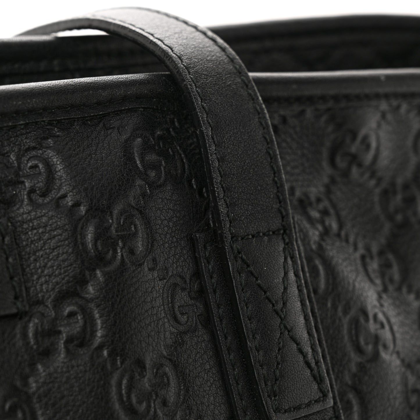 ssima Medium Zippered Shopping Tote Black