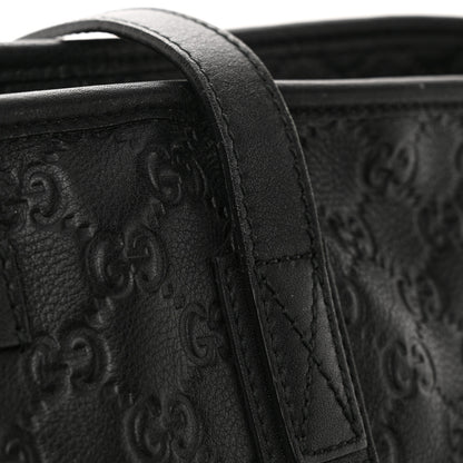 Gucci ssima Medium Zippered Shopping Tote Black 20 of 20