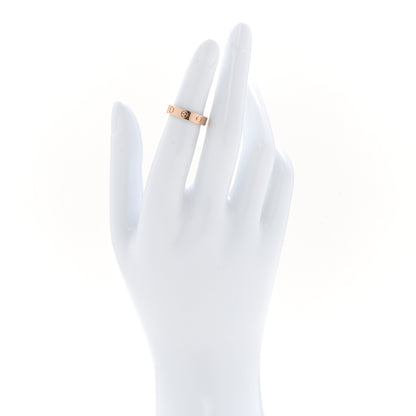 Cartier 18K Pink Gold Diamond 4mm LOVE Wedding Band Ring 47 4.25 2 of 4