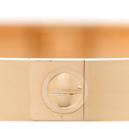 Cartier 18K Yellow Gold 4 Diamond LOVE Single Screw Bracelet 19 4 of 5