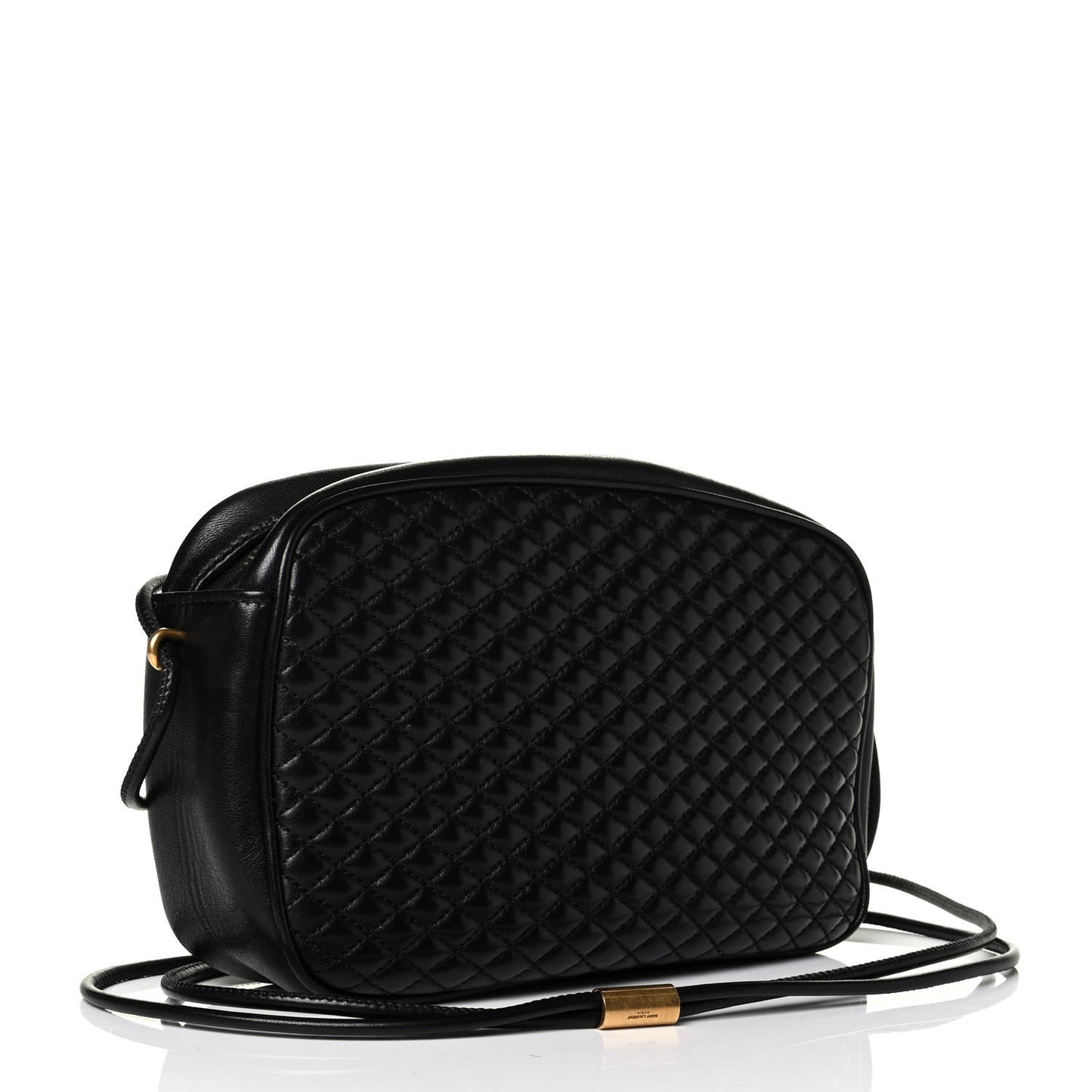Lambskin Quilted Victoire Camera Bag Black