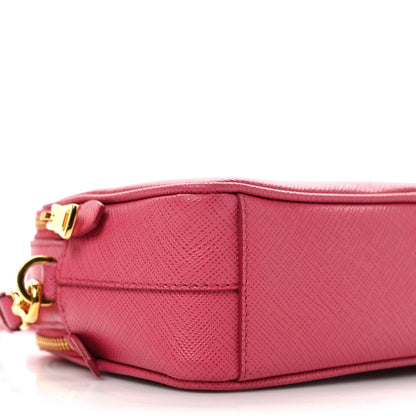 Prada Saffiano Mini Camera Crossbody Peonia 7 of 8