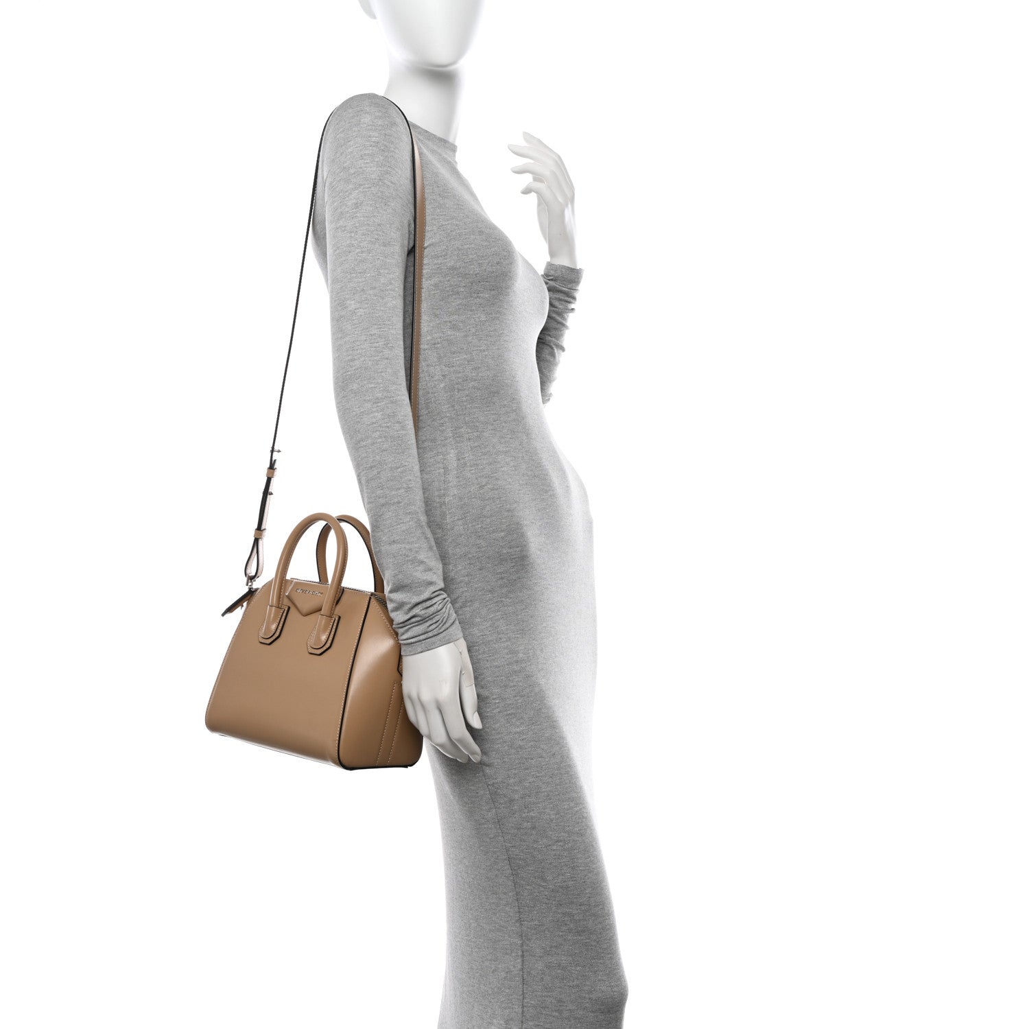 Givenchy Shiny Lord Calfskin Mini Antigona Nude 3 of 12
