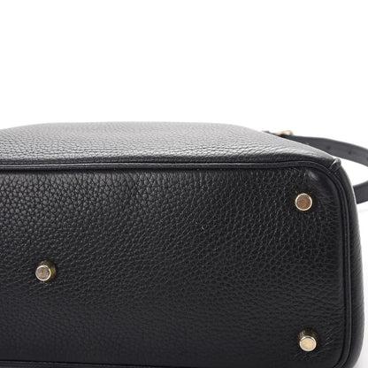 Christian Dior Bullcalf Medium Diorissimo Tote Black Rose Indien 10 of 10