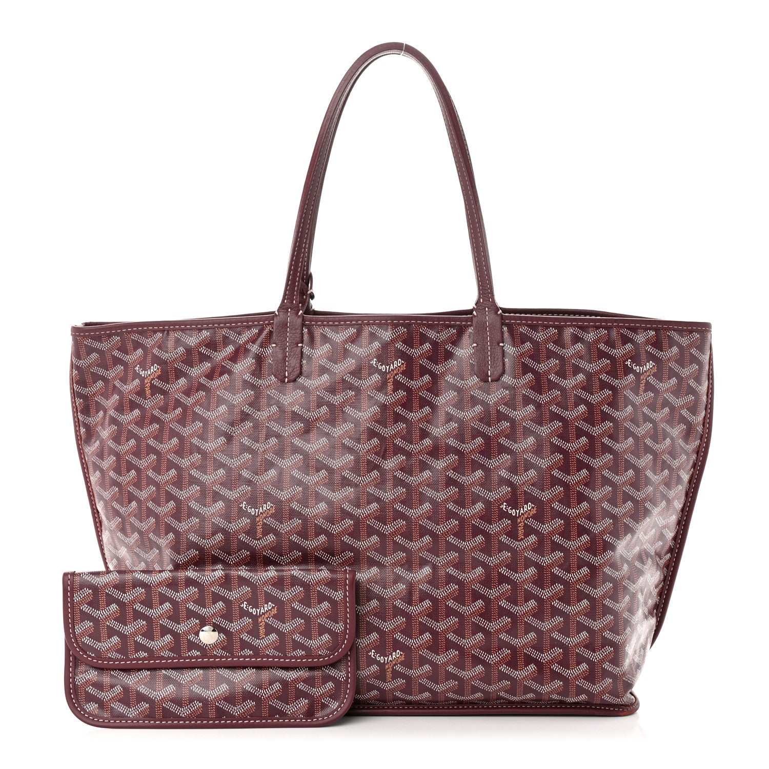 Goyard Goyardine Reversible Anjou PM Burgundy 1 of 14