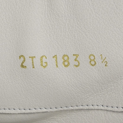 Prada Re-Nylon Gabardine Spazzolato Macro Quilted Triangle Logo Mens High Top 45mm Sneakers 8.5 White 9 of 10