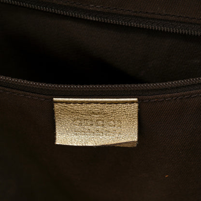 Gucci Monogram D Gold Tote Metallic Gold 13 of 19
